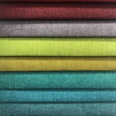 Pelapis Warp Rajutan 100% Linen Microfiber Sofa Fabric Untuk Furnitur