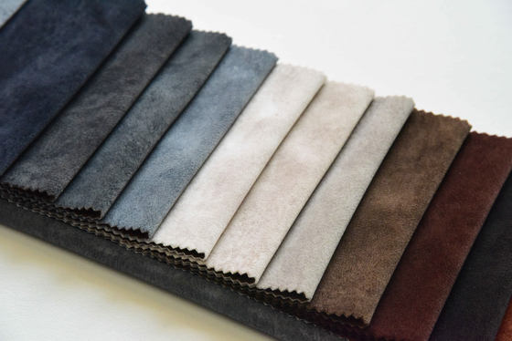 Rajutan Kulit Sintetis Suede Faux Fur Fabrics 100% Polyester