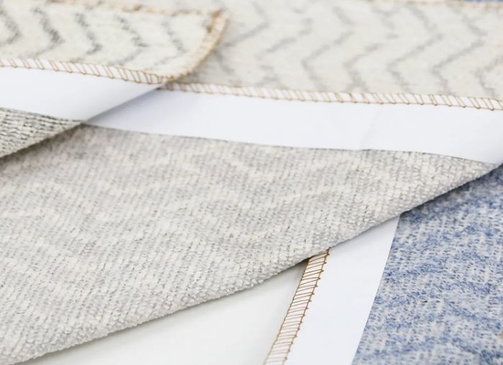 Cotton Wool Polyester Upholstery Shiny Plaid Fancy Tweed Fabric Untuk Pakaian Sofa
