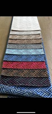 Kain chenille jacquard Bahan Sofa Pengiriman 25 Hari Detail untuk Interior Mewah