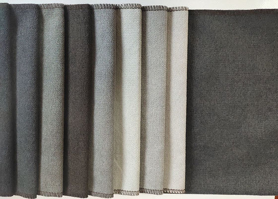 Rajutan Kain Sofa Polos ISO9001 Faux Linen Fabric Polyester