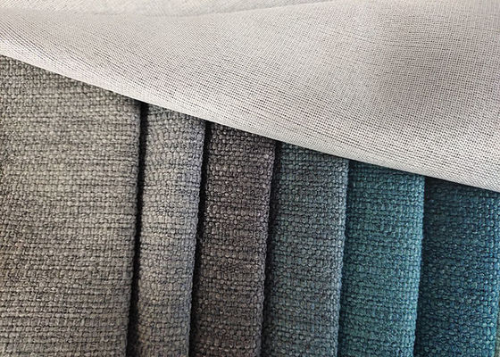 Kain Linen Murni Berat Berat 100% Polyester Cotton Linen Look Fabric