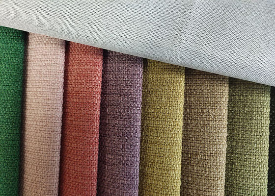 Kain Linen Murni Berat Berat 100% Polyester Cotton Linen Look Fabric