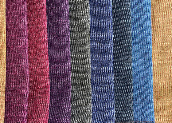 Kain Sofa Linen Brushed Faux Slub Effect Tekstil Rumah