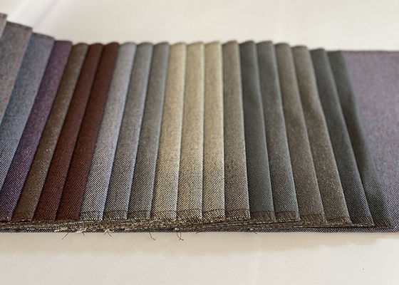 Harga murah 100% polyester meniru kain linen dicelup untuk bantal sofa