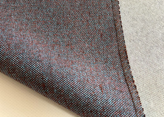 linen seperti kain dicelup polos kain penutup sofa pabrik CHINA kain YARN-DYED100% poliester banyak warna