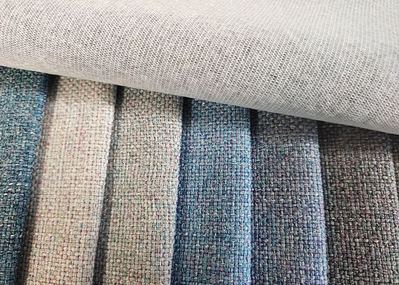100% Polyester Pelapis Sofa Kain Linen Kain Dicelup Polos