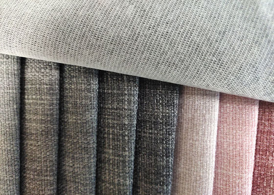 100% kain poliester kain katun linen dari banyak warna untuk furnitur sofa