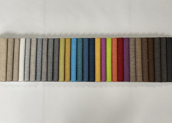 linen look sofa kain kain pelapis kain poliester warna-warni untuk sofa sofa linen kecil