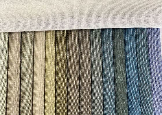 sampel gratis polyester pelapis sofa kain linen Home Textile Furnishing Tirai Karpet Sofa Penutup BENANG DIcelup
