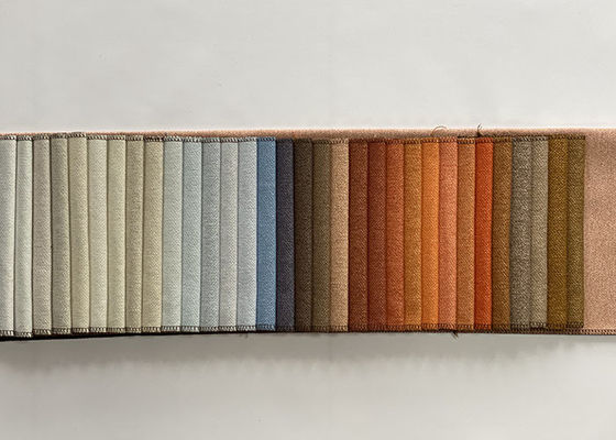 Kain Sofa Linen Rajutan Flame Retardant Faux Linen Fabric Polyester