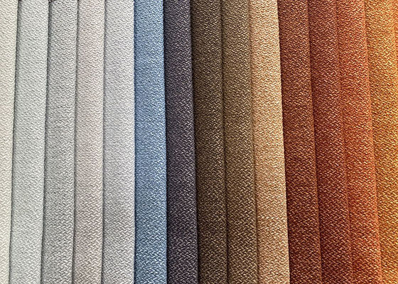 Kain Sofa Linen Rajutan Flame Retardant Faux Linen Fabric Polyester