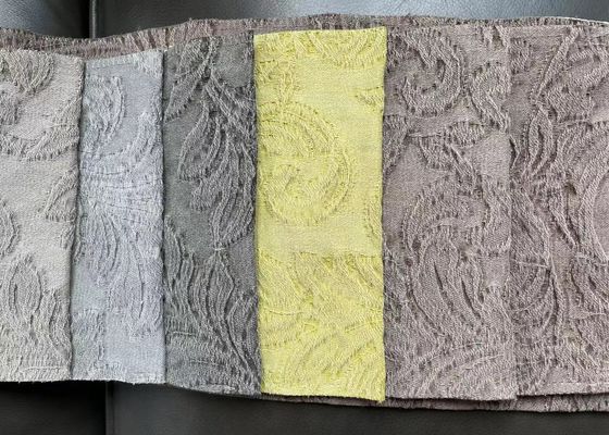 280cm Cotton Linen Jacquard Fabric 100% Polyester Tahan Air Mata