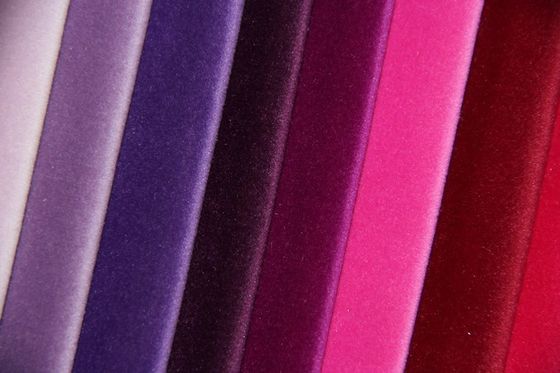 Tabir surya Suede Velvet Fabric Polyester Purple Suede Upholstery Fabric