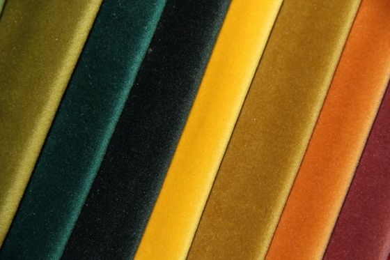 80% Polyester Felpa Fabric 260gsm Kain Beludru Pewarna Warna-warni