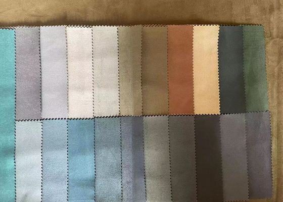 100% Poly Leather Look Velvet Suede Fabric Untuk Pelapis Sofa