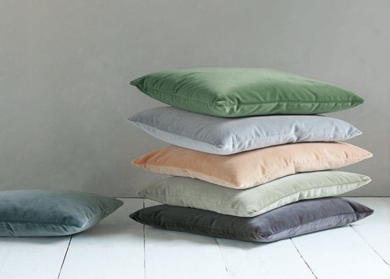 100% Ramah Lingkungan Polyester Holland Velvet Fabric Untuk Sofa 700D