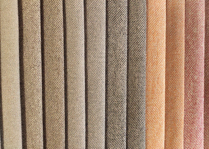 100% Polyester penutup kursi mobil sofa kain linen warna-warni kain dicelup benang