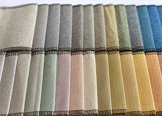 Kain Tekstil Furnitur Dicelup 240gsm Linen Polyester Textile